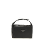 Black Recycled Polyamide Shoulder Bag