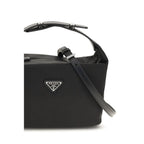 Black Recycled Polyamide Shoulder Bag