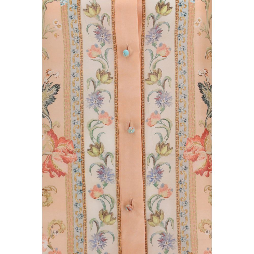 Multicolor Silk Pattern Shirt
