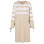 Beige Cotton Women Dress