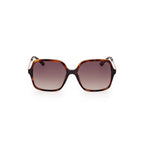 Brown Plastic Women Sunglass