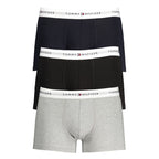 Gray Cotton Men's Boxer