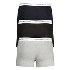 Gray Cotton Men's Boxer