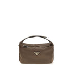 Brown Recycled Polyamide Shoulder Bag