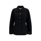 Black Wool Oves Aries Full-Length Jacket