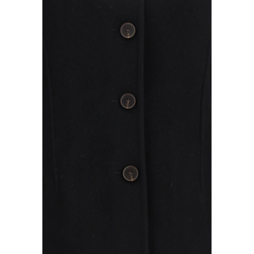 Black Wool Oves Aries Full-Length Jacket