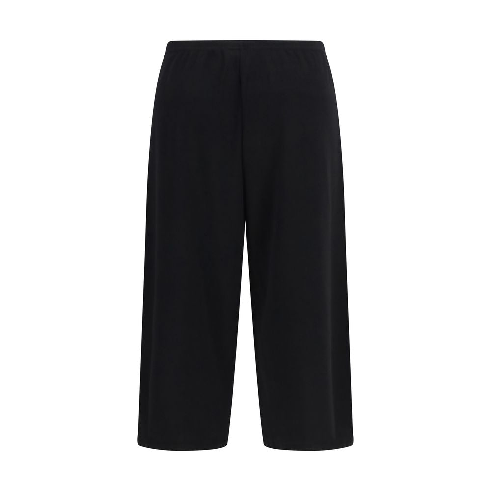 Black Cotton Casual Pants