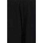 Black Cotton Casual Pants
