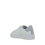 White Calf Leather Bos Taurus Platform Sneakers