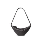 Brown Lamb Leather Shoulder Bag