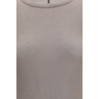 Gray Viscose Long Sleeve T-Shirt