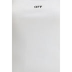 White Cotton Sleeveles T-Shirt