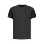 Black Polyester Men's T-Shirt
