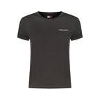 Black Cotton Womens T-Shirt