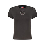 Black Cotton Women's T-Shirt