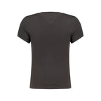 Black Cotton Women's T-Shirt