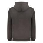 Black Cotton Men's Sweatshirt