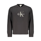 Black Cotton Mens Sweatshirt