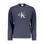 Blue Cotton Men's Sweatshirt