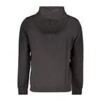 Black Cotton Men Hoodie