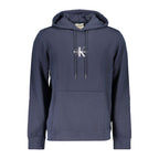 Blue Cotton Men Sweater