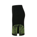 Green Cotton Women Skirt