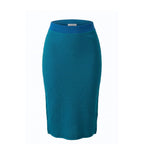 Blue Silk Women Skirt