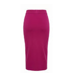Purple Cotton Women Skirt
