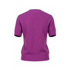 Purple Silk Blend Women Sweater