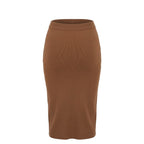 Beige Cotton Women's Skirt
