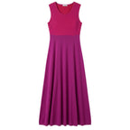 Purple Silk Women Dress