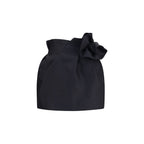 Black Wool Oves Aries Mini Skirt
