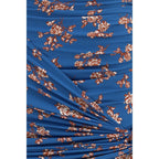 Blue Polyamide Mini Skirt