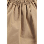 Beige Cotton Shortsleeve Shirt