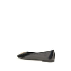 Black Goatskin Ballet Flats