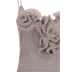 Beige Lyocell Casual Dress