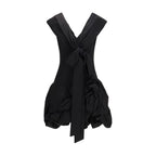 Black Cotton Cocktail Dress