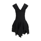 Black Cotton Cocktail Dress