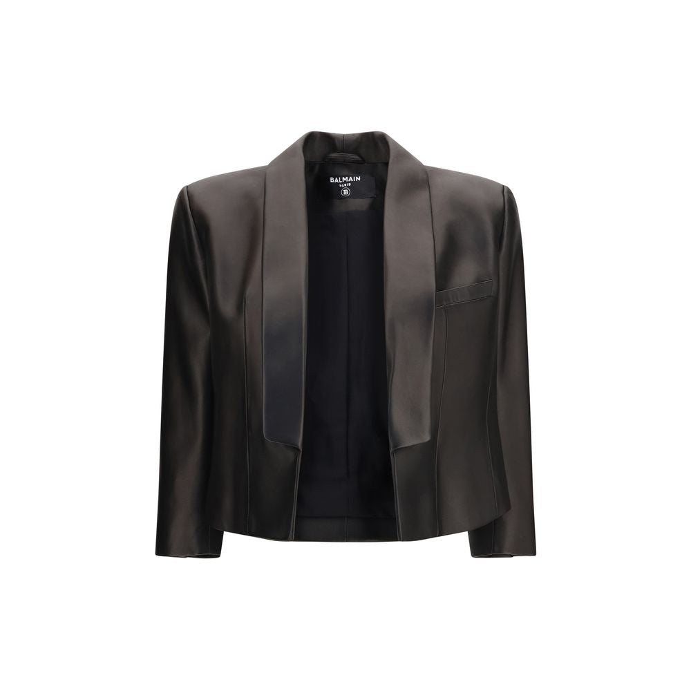 Black Lamb Ovis Aries Leather Jacket