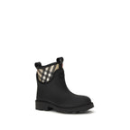 Black Rubber Ankle Boots