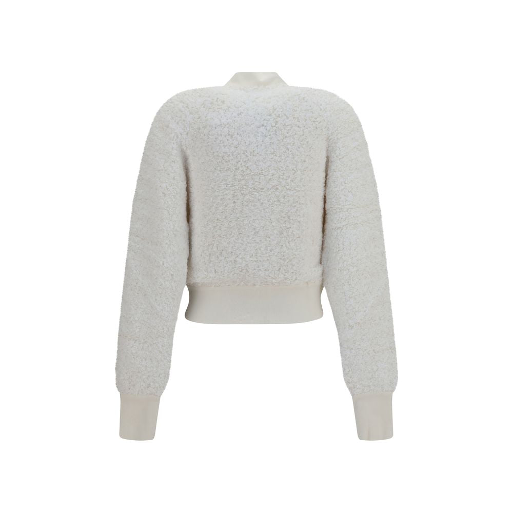 White Viscose Bomber