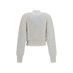 White Viscose Bomber