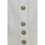 White Viscose Bomber