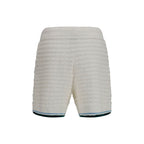 White Cotton Bermuda Shorts