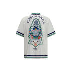 White Silk Shortsleeve Shirt