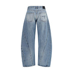 Blue Cotton Jeans Denim
