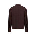 Brown Silk Dress Shirt