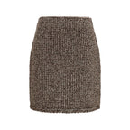 Brown Polyamide Mini Skirt