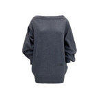 Gray Wool Oves Aries Casual Dress