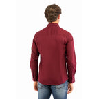 Bordeaux Cotton Dress Shirt